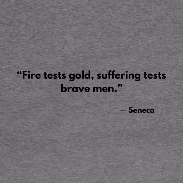 “Fire tests gold, suffering tests brave men.” - Seneca by ReflectionEternal